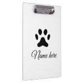 Porte-bloc Chien patte noir animal ajouter nom texte animal p (Swatch)