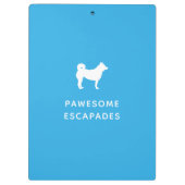 Porte-bloc Chien Walker & Animal Sitter Turquoise (Dos)