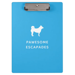 Porte-bloc Chien Walker & Animal Sitter Turquoise