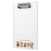 Porte-bloc Chiens adorables avec couronne de fleurs, aquarell (Gauche)