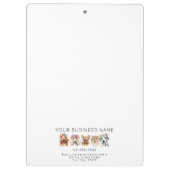 Porte-bloc Chiens adorables avec couronne de fleurs, aquarell (Dos)