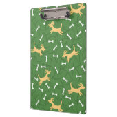 Porte-bloc chiens chanceux avec l'arrière - plan d'os (Gauche)