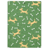 Porte-bloc chiens chanceux avec l'arrière - plan d'os (Dos)