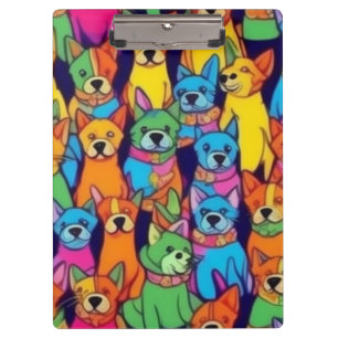 Porte-bloc Chiens jolies et colorés Chiens heureux