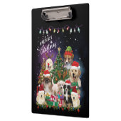 Porte-bloc Chiens Joyeux Porte - bloc de Noël (Gauche)