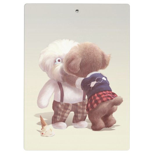 Porte-bloc Chiens mignons Accrochage (Dos)