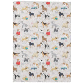 Porte-bloc Chiens mignons Design Motif Blanc (Dos)