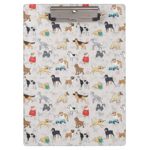 Porte-bloc Chiens mignons Design Motif Blanc