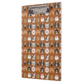 Porte-bloc Chiens mignons sur Brown (Gauche)