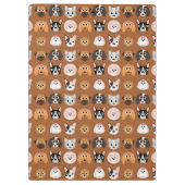 Porte-bloc Chiens mignons sur Brown (Dos)