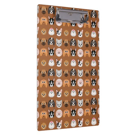Porte-bloc Chiens mignons sur Brown (Swatch)
