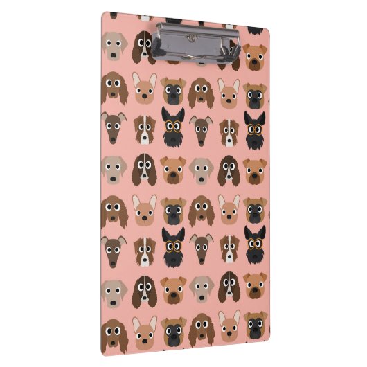 Porte-bloc Chiens mignons sur le rose (Swatch)