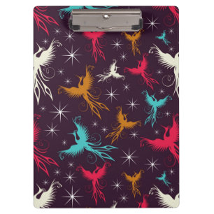 Porte-bloc Chiffre motif d'oiseaux de Phoenix