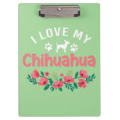 Porte-bloc Chihuahua Chien mignon J'aime Mon Chihuahua Chien (Devant)