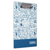 Porte-bloc Chimie Doodle Motif Nom personnalisé (Swatch)