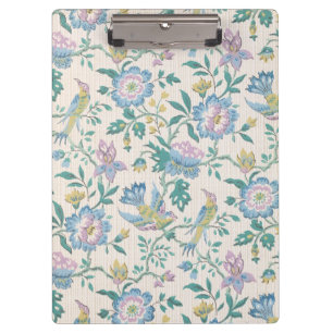Porte-bloc Chinoiserie Vintage Oiseaux Floral Motif Pastel