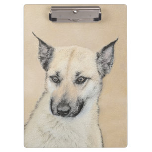 Porte-bloc Chinook (Oreilles Pointées) Peinture - Art Chien o