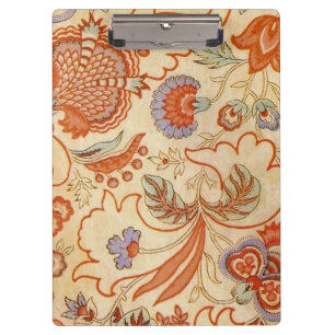 Porte-bloc Chintz Floral Antique Terracotta Français Vintage