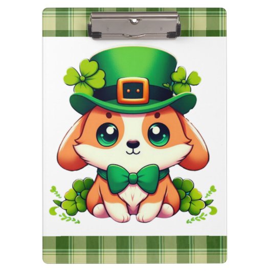 Porte-bloc Chiot de la Saint-Patricks (Devant)