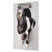 Porte-bloc Chiot d'Edison Boston Terrier (Gauche)