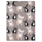 Porte-bloc Chiots mignons de bouledogue français (Devant)