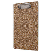 Porte-bloc Chocolat Brown et blanc Motif Mandala (Gauche)