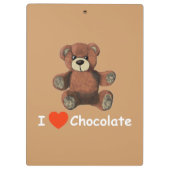 Porte-bloc Chocolat I Heart (Love) (Dos)