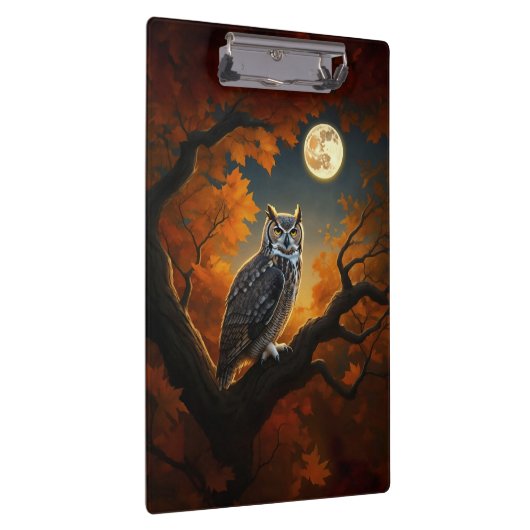 Porte-bloc Chouette à cornes en automne (Swatch)