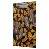 Porte-bloc Chouettes d'automne sur noir (Gauche)