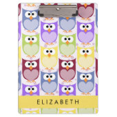 Porte-bloc Chouettes mignonnes, Chouette Motif, Chouettes col (Devant)