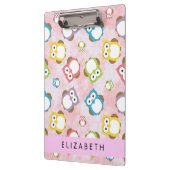 Porte-bloc Chouettes mignonnes, Chouette Motif, Chouettes col (Gauche)