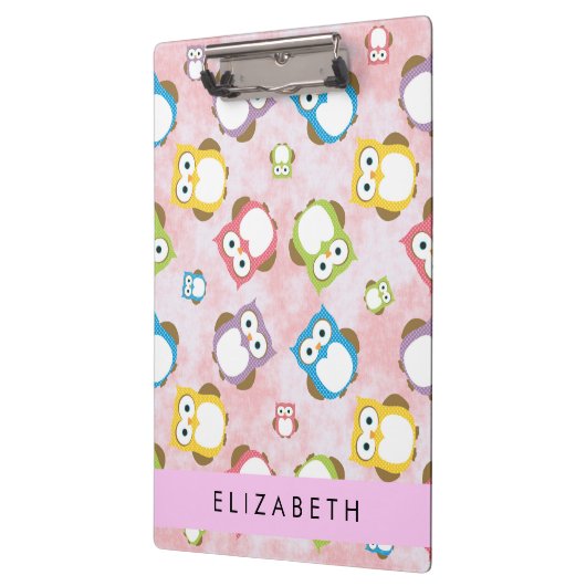 Porte-bloc Chouettes mignonnes, Chouette Motif, Chouettes col (Gauche)