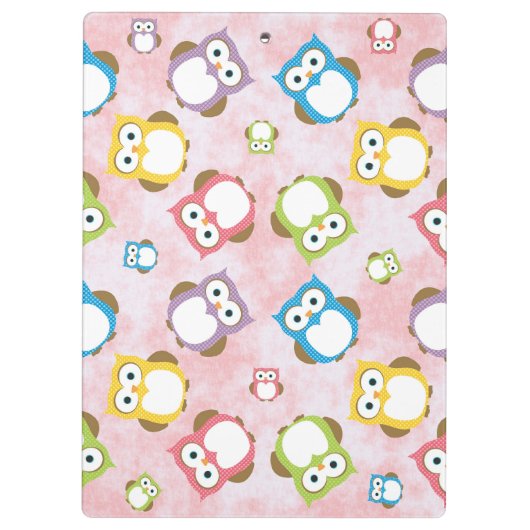 Porte-bloc Chouettes mignonnes, Chouette Motif, Chouettes col (Dos)