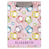 Porte-bloc Chouettes mignonnes, Chouette Motif, Chouettes col (Devant)