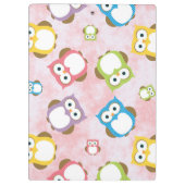 Porte-bloc Chouettes mignonnes, Chouette Motif, Chouettes col (Dos)