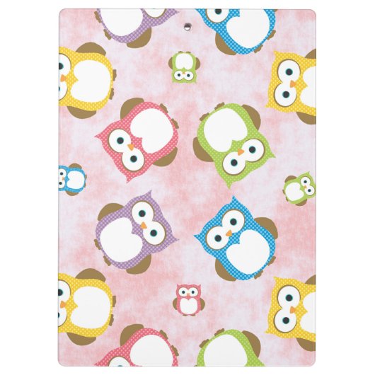 Porte-bloc Chouettes mignonnes, Chouette Motif, Chouettes col (Dos)