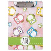 Porte-bloc Chouettes mignonnes, Chouette Motif, Chouettes col (Devant)