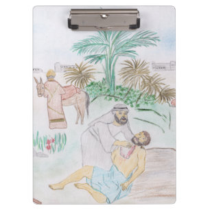 Porte-bloc Christian Artwork Le bon samaritain