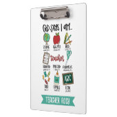 Porte-bloc Christian Enseignant Porte - bloc Dieu dit que je (Gauche)