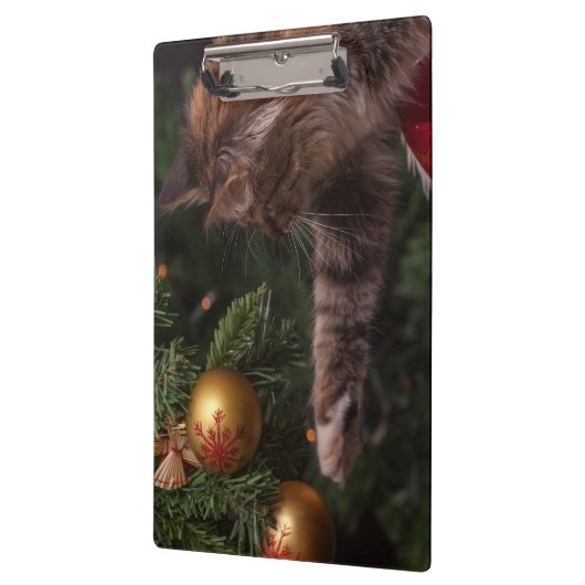 Porte-bloc Christmas Cat (Gauche)