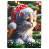 Porte-bloc Christmas Kitten (Dos)