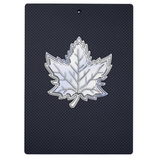 Porte-bloc Chrome comme feuille d'érable sur le style de fibr (Dos)