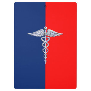 Porte-bloc Chrome Style Caduceus Médicale Symbole Ligue