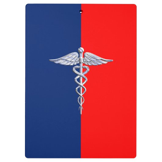 Porte-bloc Chrome Style Caduceus Médicale Symbole Ligue (Dos)