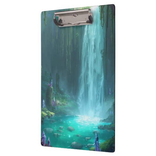 Porte-bloc Chutes de cristal du Royaume Caché (Gauche)