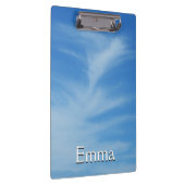 Porte-bloc Ciel bleu avec nuages blancs Abstrait Nature Photo (Swatch)