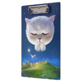 Porte-bloc Ciel nocturne avec chat (Gauche)