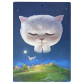 Porte-bloc Ciel nocturne avec chat (Dos)