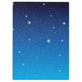 Porte-bloc Ciel nocturne étoilé bleu profond (Dos)