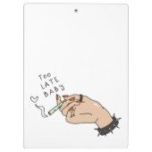 Porte-bloc Cigarette à la main anti-Valentin (Dos)